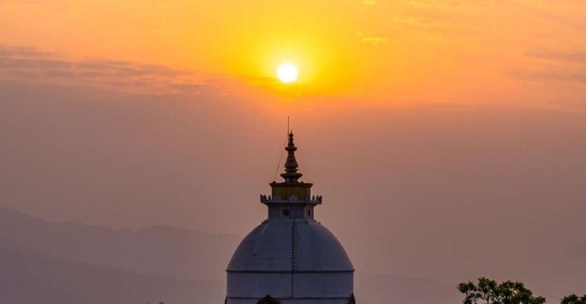Pokhara: Peace Pagoda Sunset, Annapurna Mountain Views Tour - Sunset at Peace Pagoda